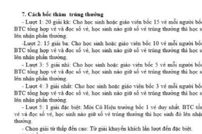 Trường  THCS Xuân Tân phát động phong trào “Xổ số học tập” nằm trong chuỗi hoạt động chào mừng kỷ niệm 40 năm ngày Nhà giáo Việt Nam (20/11/2018-20/11/2022).